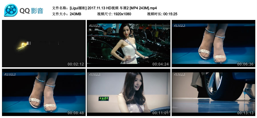 [Ligui丽柜] 2017.11.13 HD视频 车展2 [MP4-243MB]