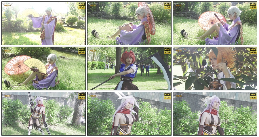 Cosplay动漫展现场的几位辣妹美女 [MP4-334MB]